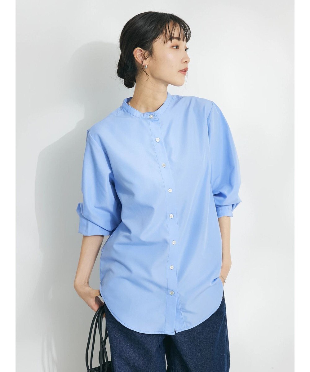 CRAFT STANDARD BOUTIQUE 【洗える】ニットベスト+バンドカラーシャツSET-B 