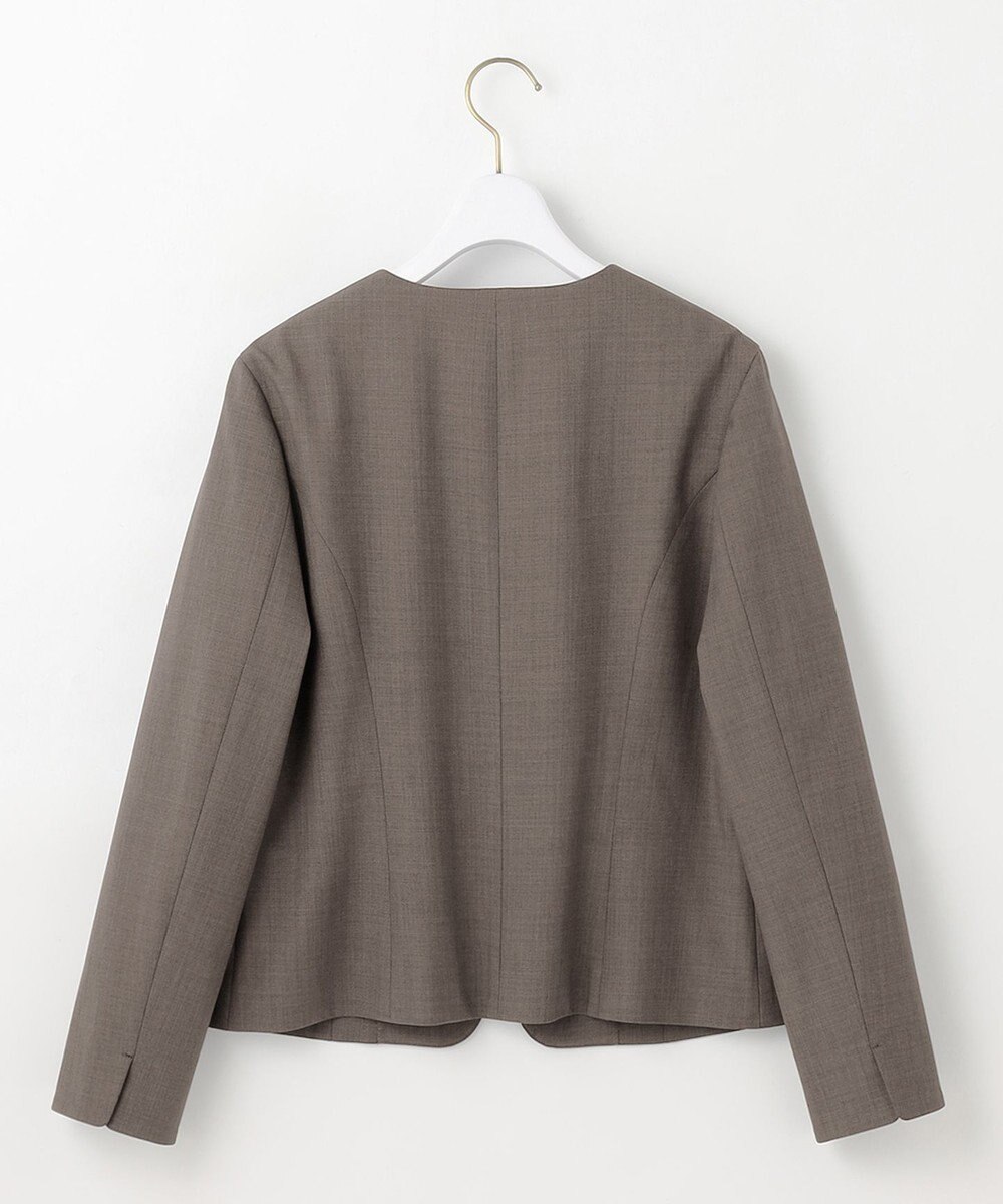 ANY SIS S 【WEB限定】ウーステッドエステル クルーネック ジャケット 