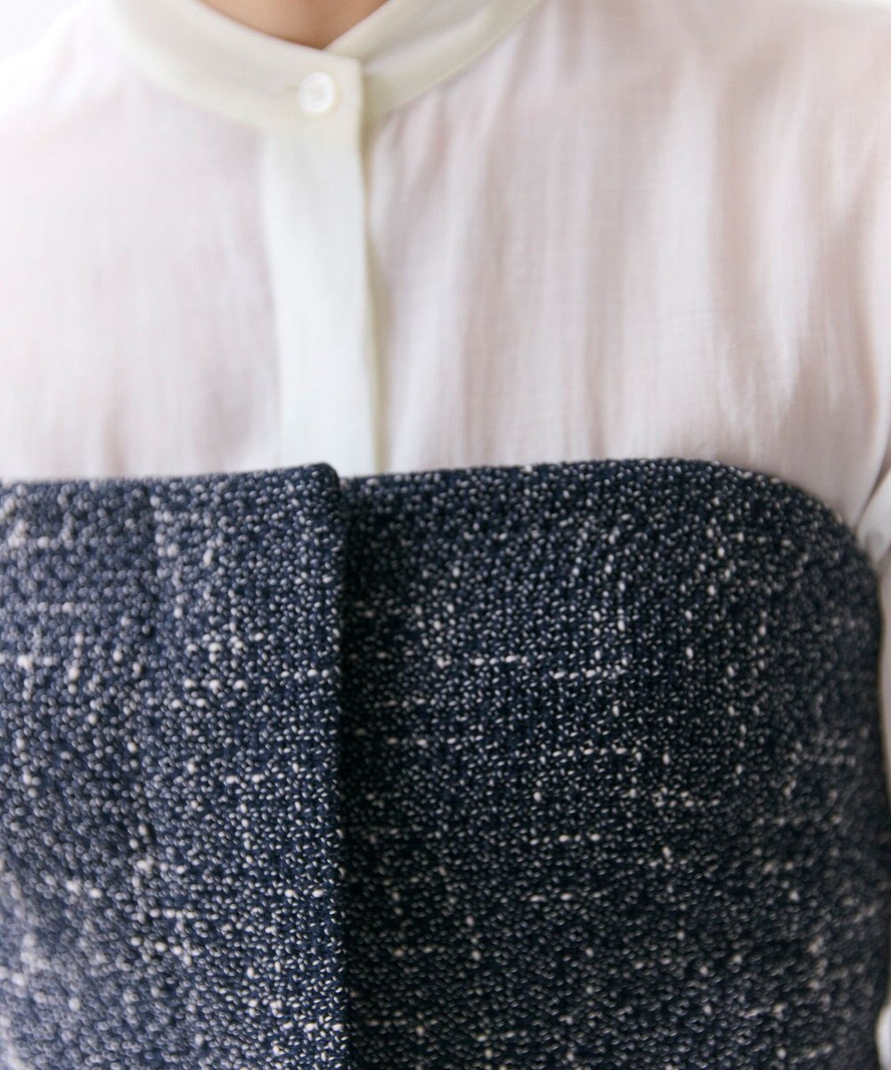 BEIGE， TRIPHANE / バックニットツイードビスチェ 