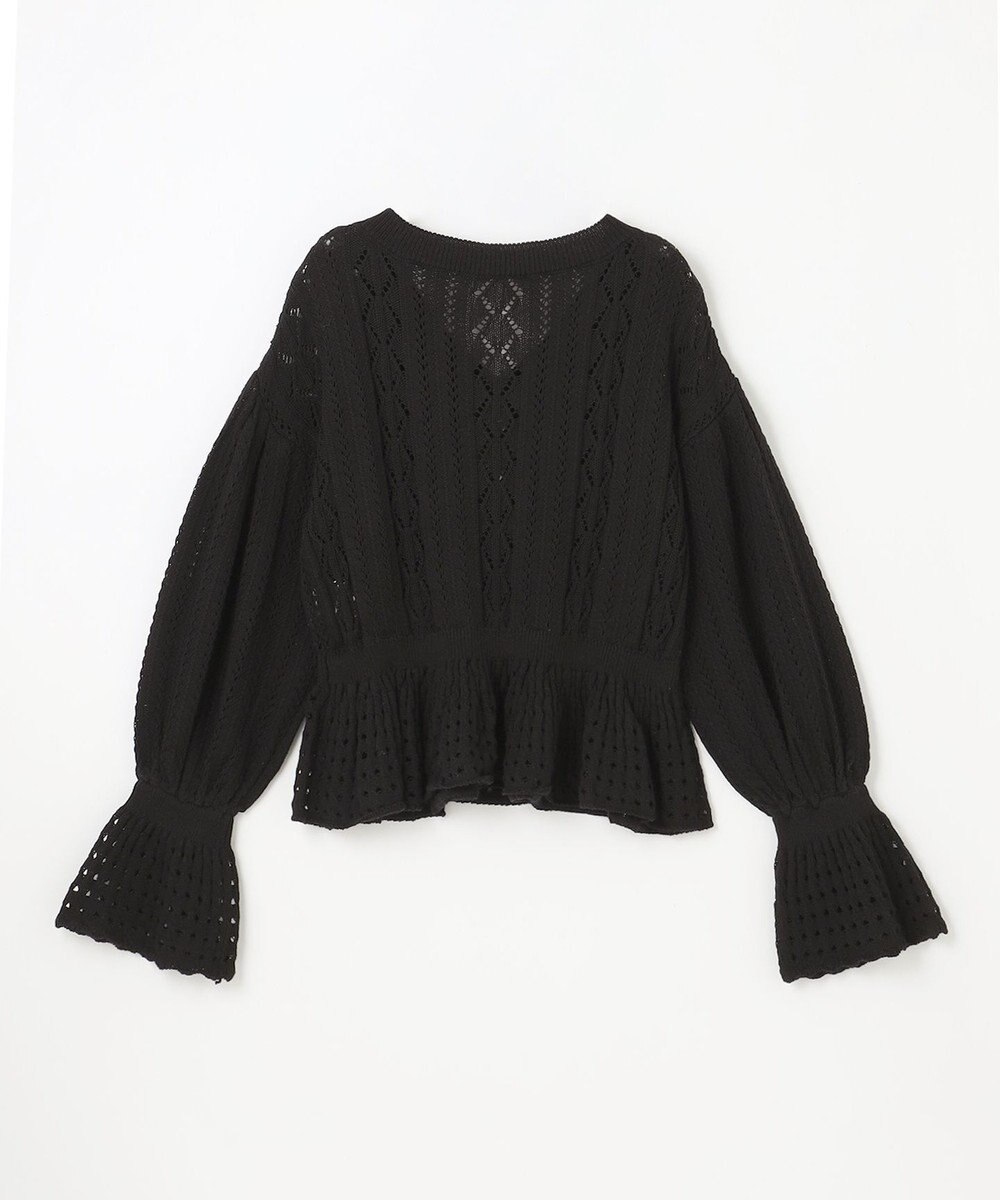 GRACE CONTINENTAL レース編ルーズニットトップ 