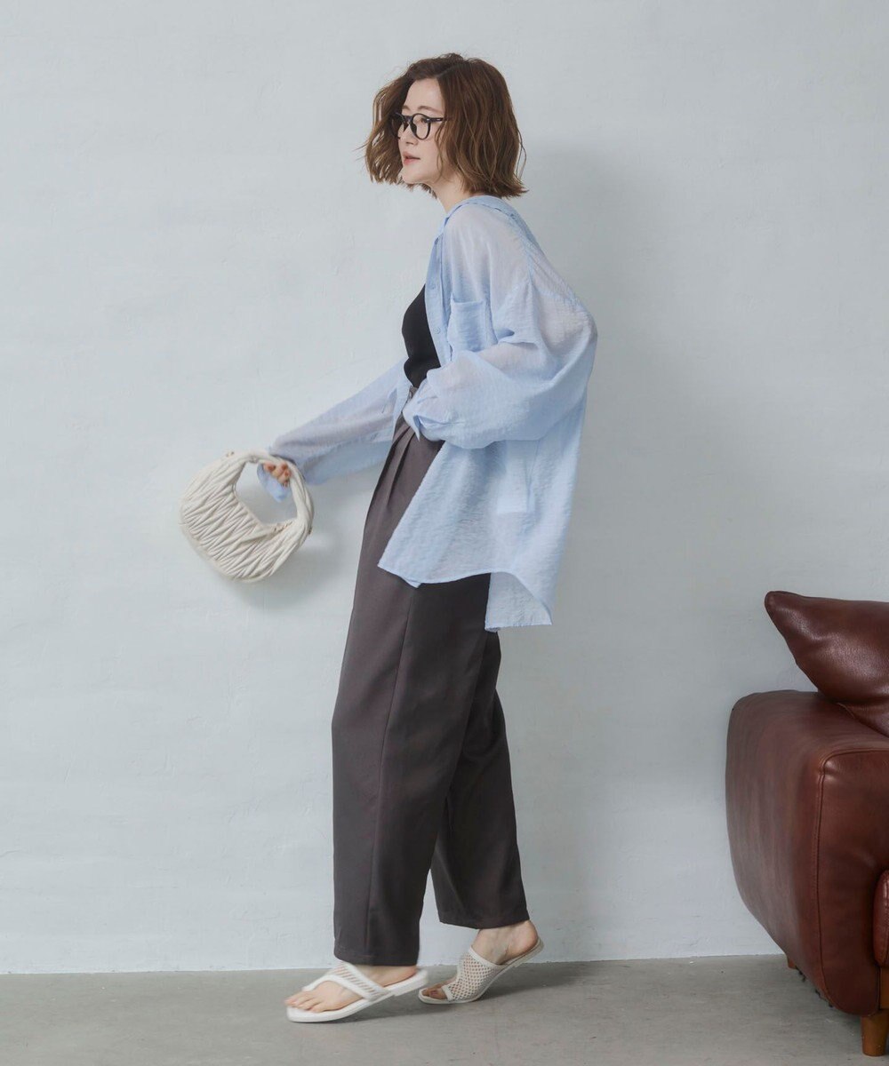 WEGO 【2026年春夏新作】シアーフードシャツ 