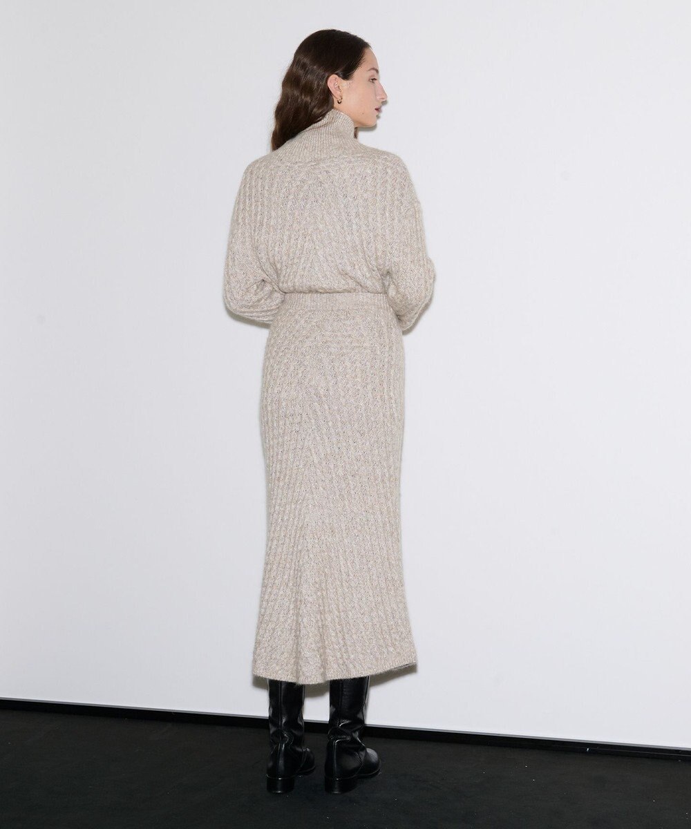 JOSEPH ファジーケーブル　フレアスカート 