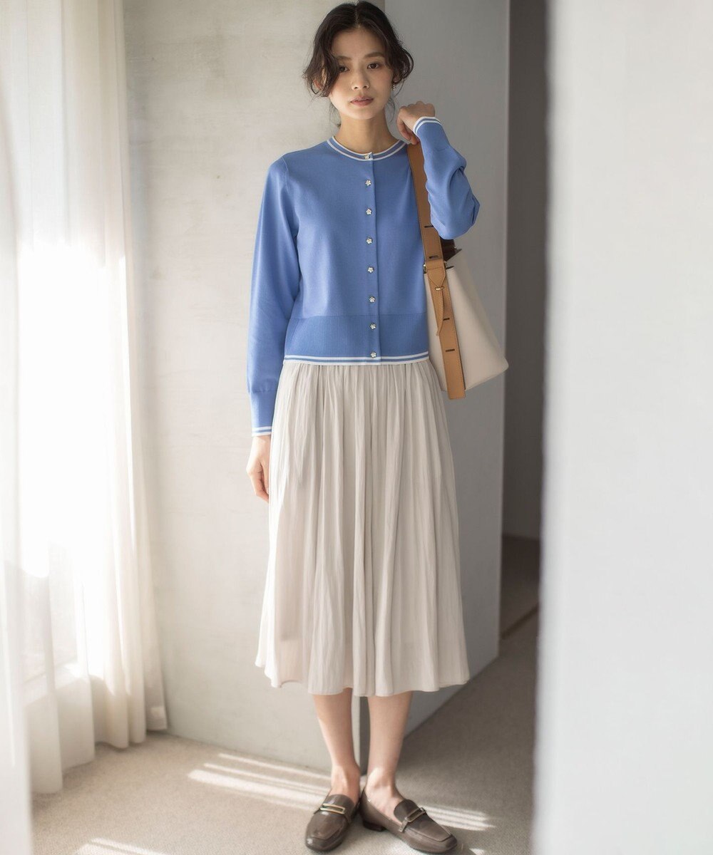 組曲 フラワーメタル ニット カーディガン 