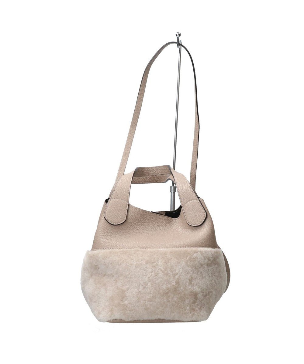 INTER-CHAUSSURES 【RIPANI】ムートンコンビハンドバッグ 