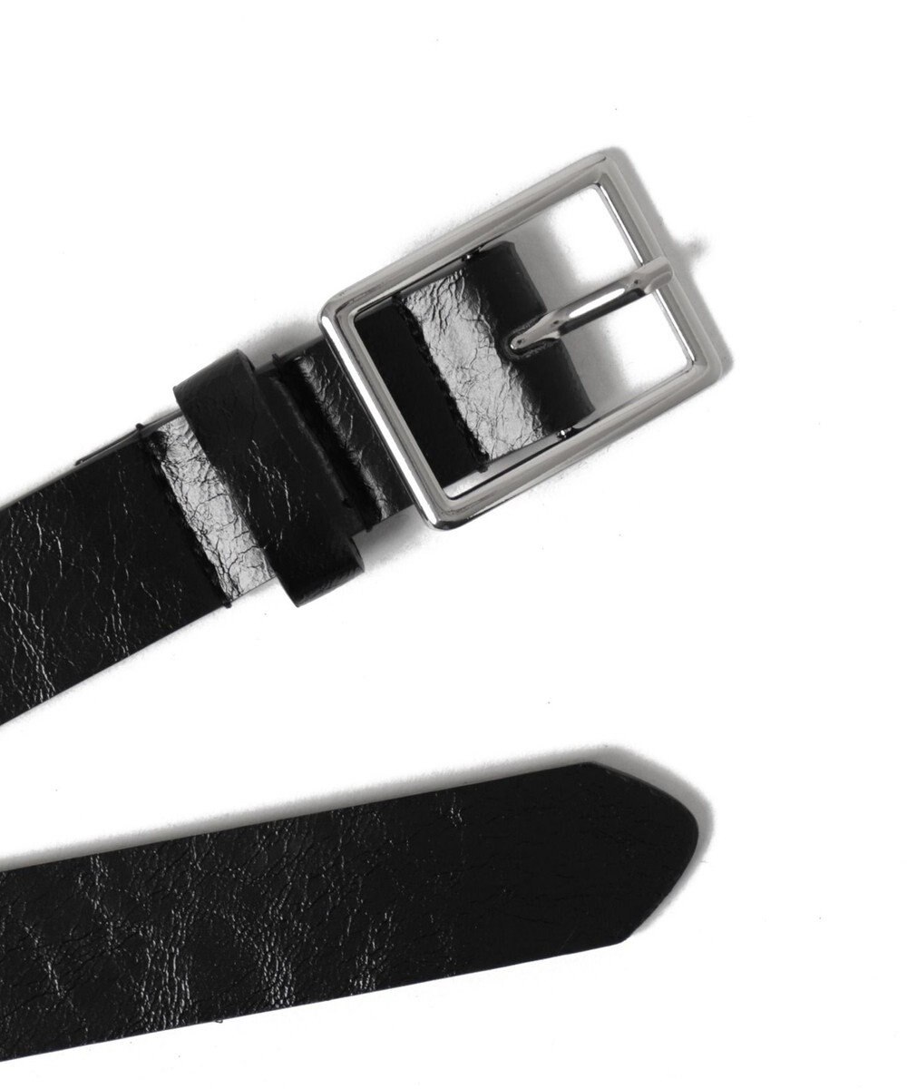 WEGO LスクエアバックルPUベルト 