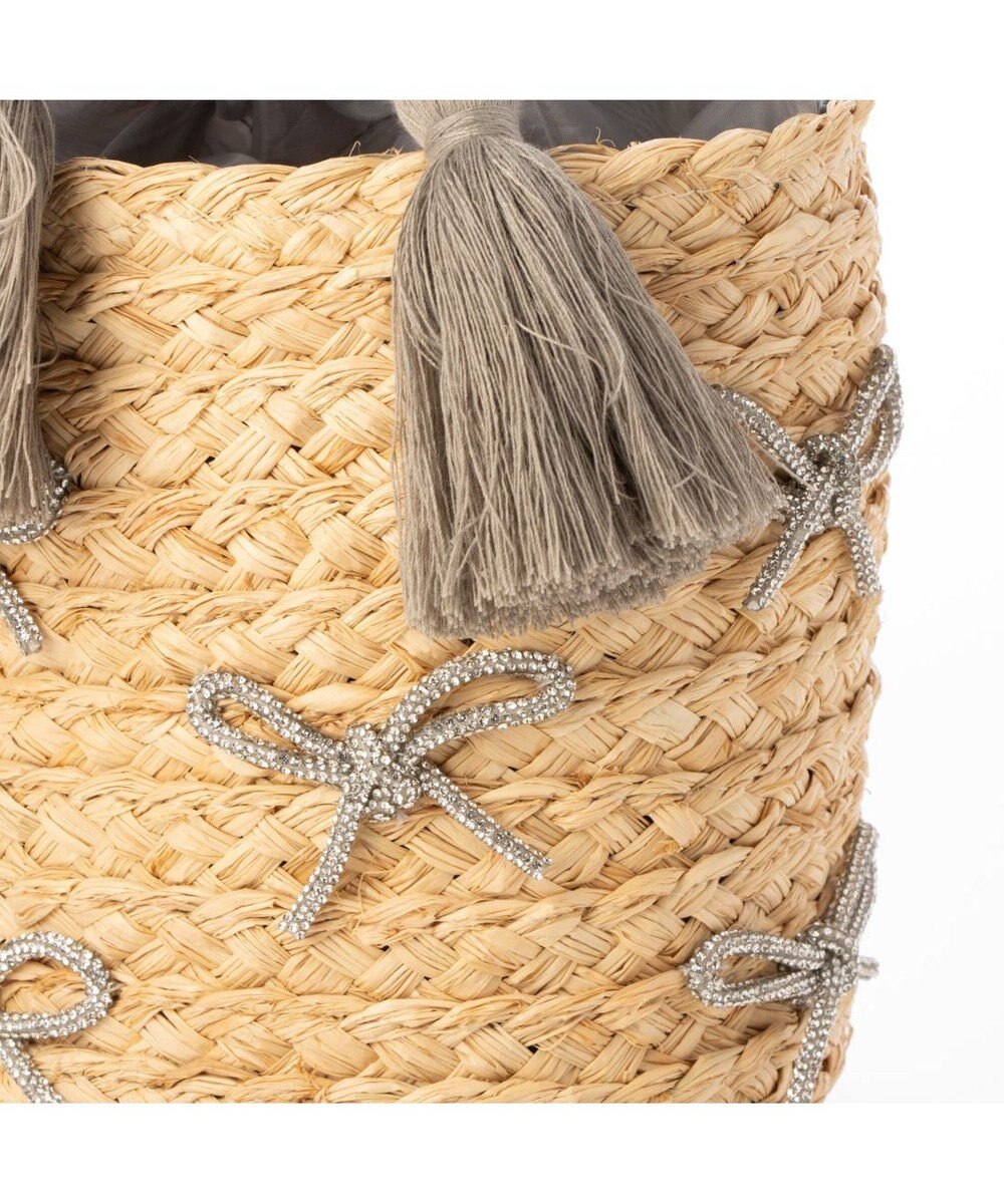 UNBILLION カカトゥ kakatoo / リボンチャームラフィアバッグ 