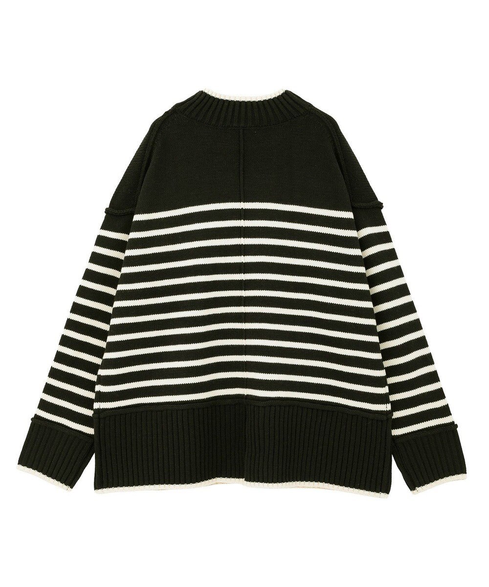 earth music&ecology 【毛玉防止 / 洗濯機洗い可】アンチピリングモックネックバックスリットニット 