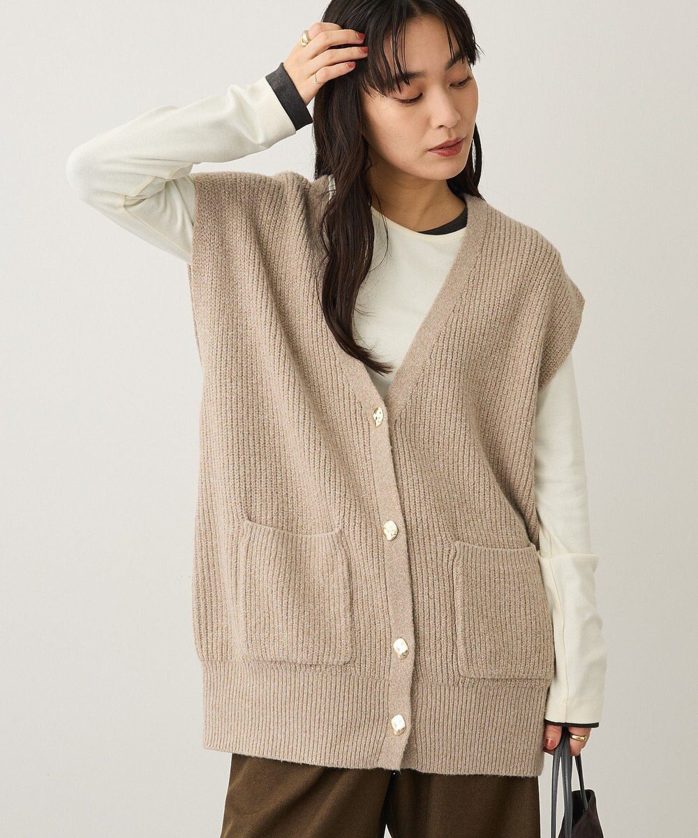 CRAFT STANDARD BOUTIQUE Ｖネックオーバーサイズニットベスト 