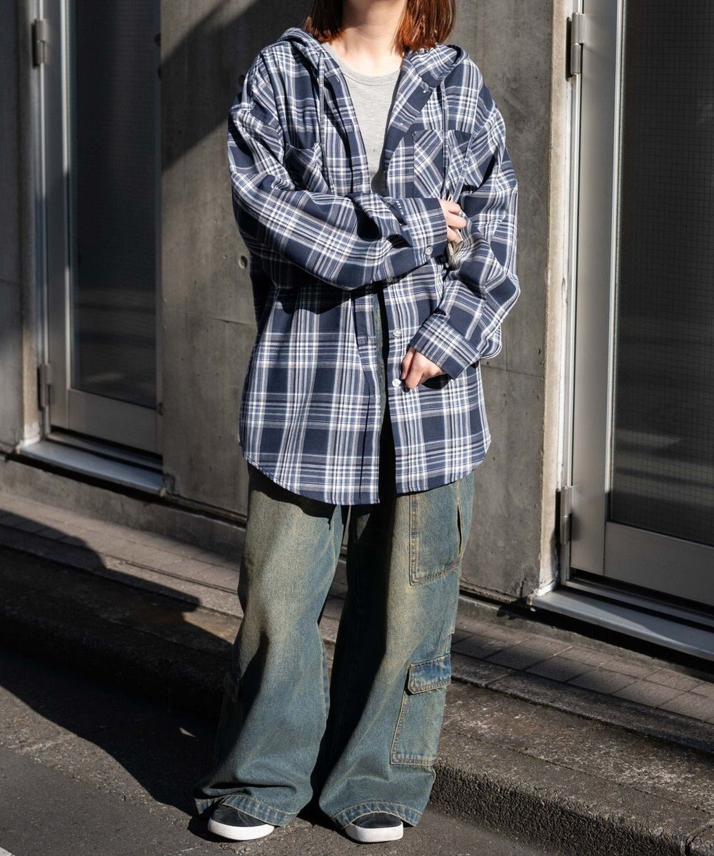 WEGO ヴィンテージウォッシュバギーカーゴパンツ 