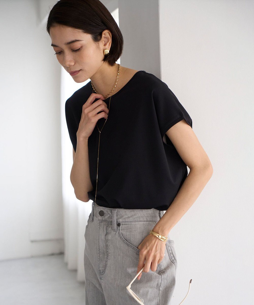 UNFILO BEAUTY FORM フレンチスリーブTシャツ 