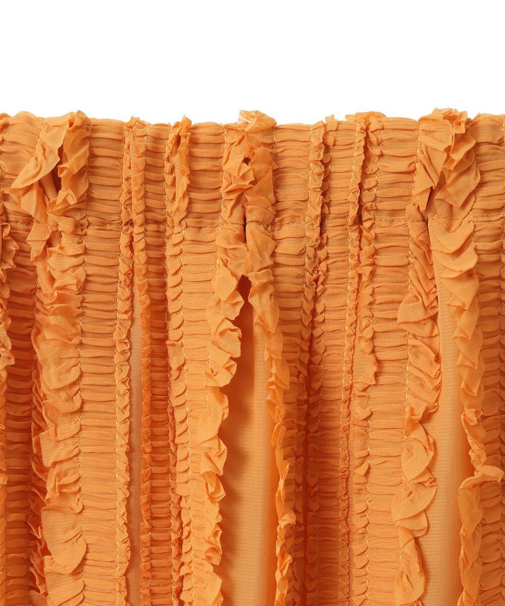 Green Parks ジャガードストライプフリルＩラインスカート 