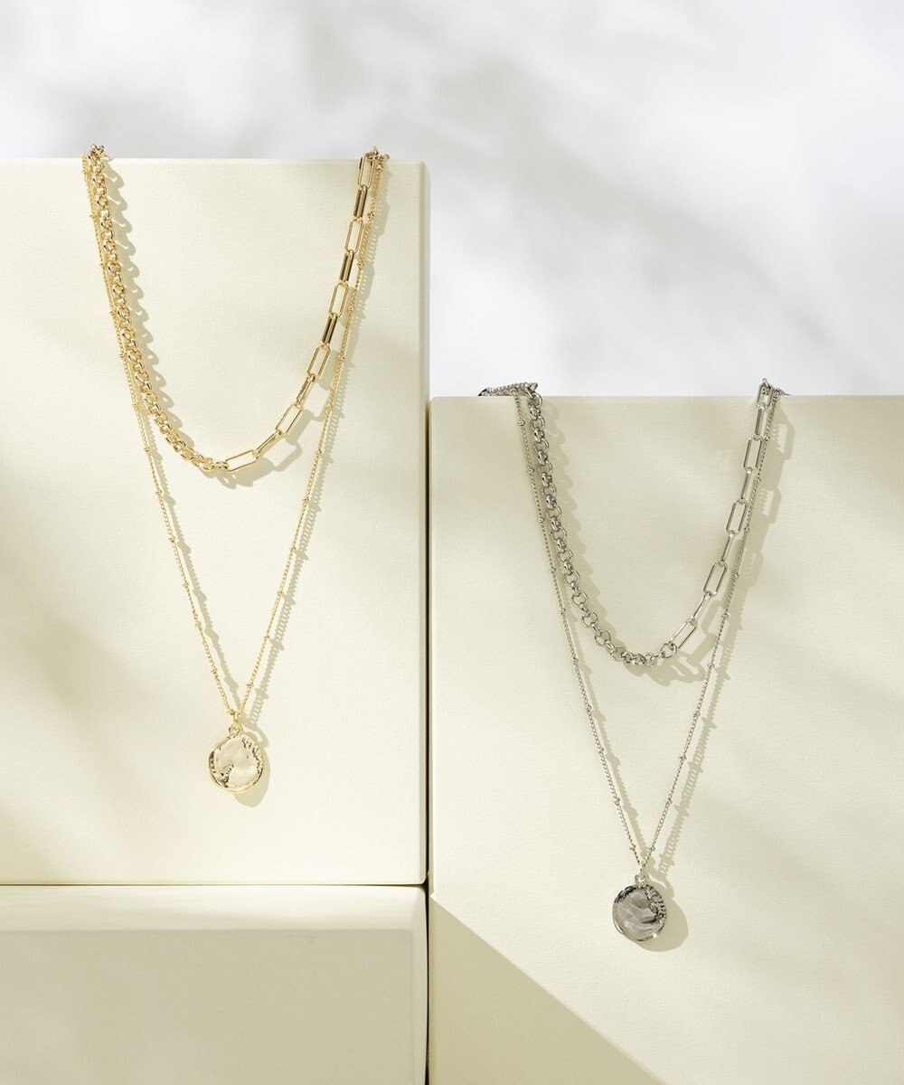 23区 【WEB&一部店舗限定】アシンメトリーチェーンコイン ネックレス 