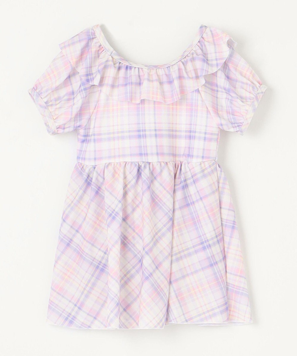 ANY KIDS チェック柄 セパレート 水着 