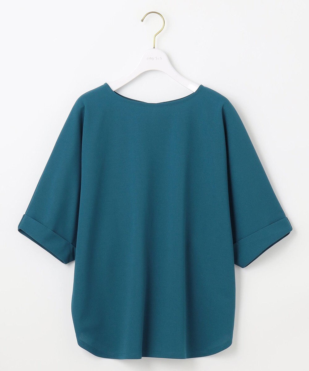 ANY SIS S 【前後着用・UVケア・洗える】2WAYジョーゼットジャージードルマン カットソー 