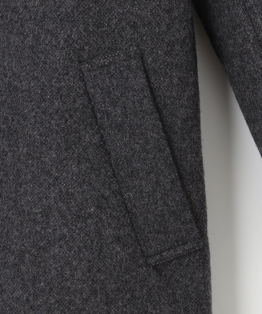 J.PRESS LADIES L ショートビーバー ステンカラーコート 