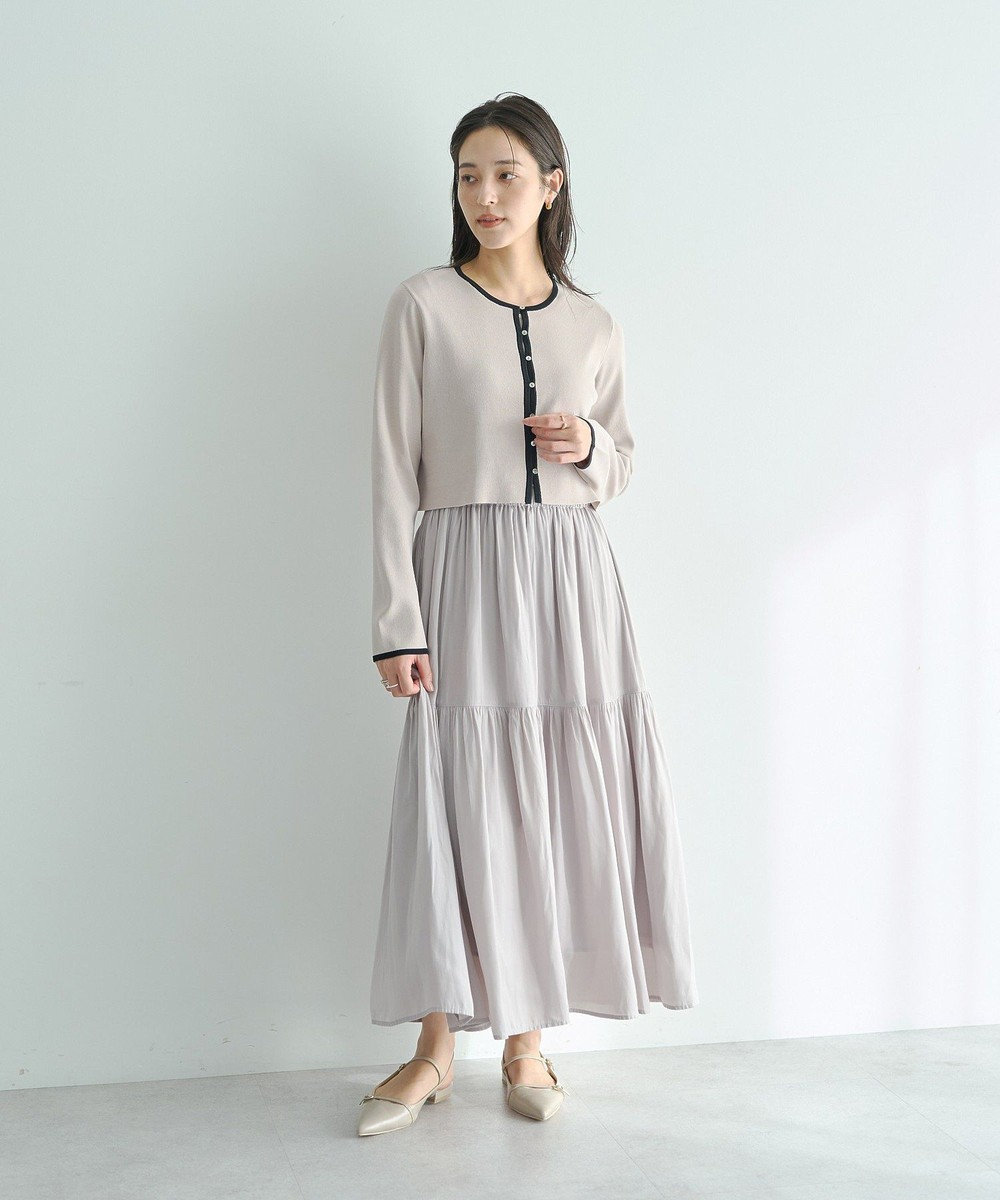 YECCA VECCA 【2点SET】カーディガンセットワンピース 