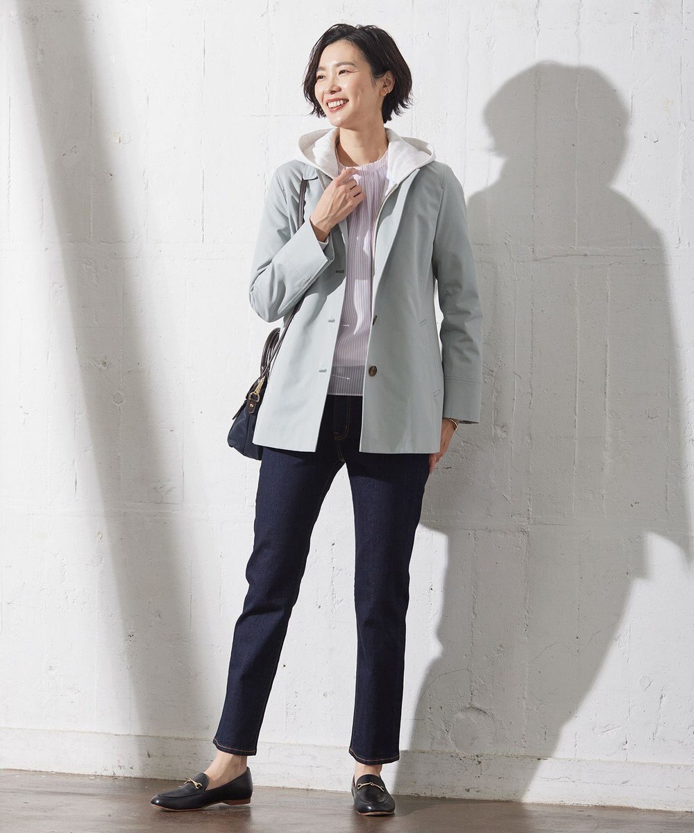 J.PRESS LADIES L 【洗える】BASIC STRETCH DENIM スキニー パンツ 