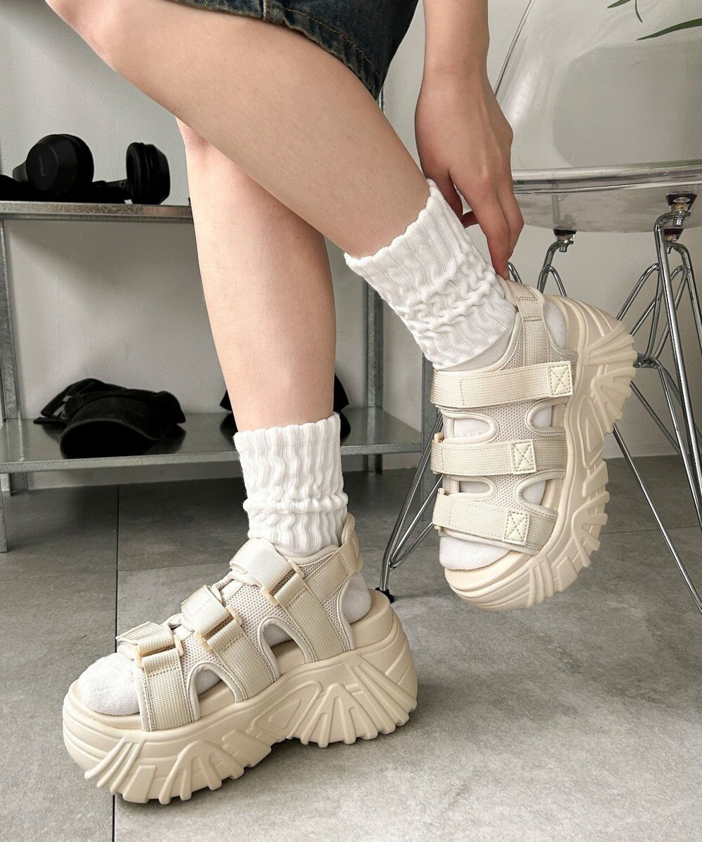 WEGO 厚底ベルトスポーツサンダル 