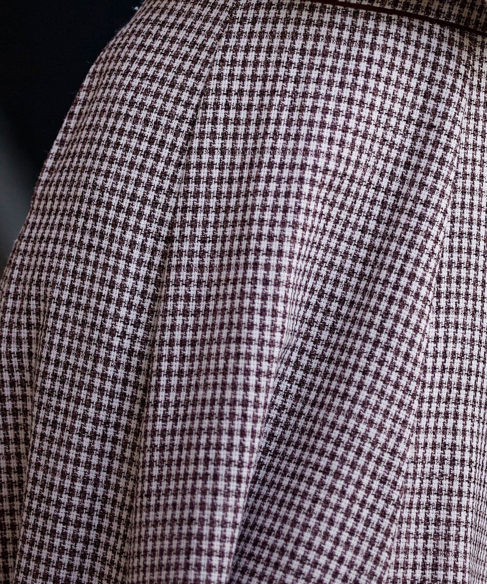 Tiaclasse L 【洗える】ツイード配色フレアワンピース 