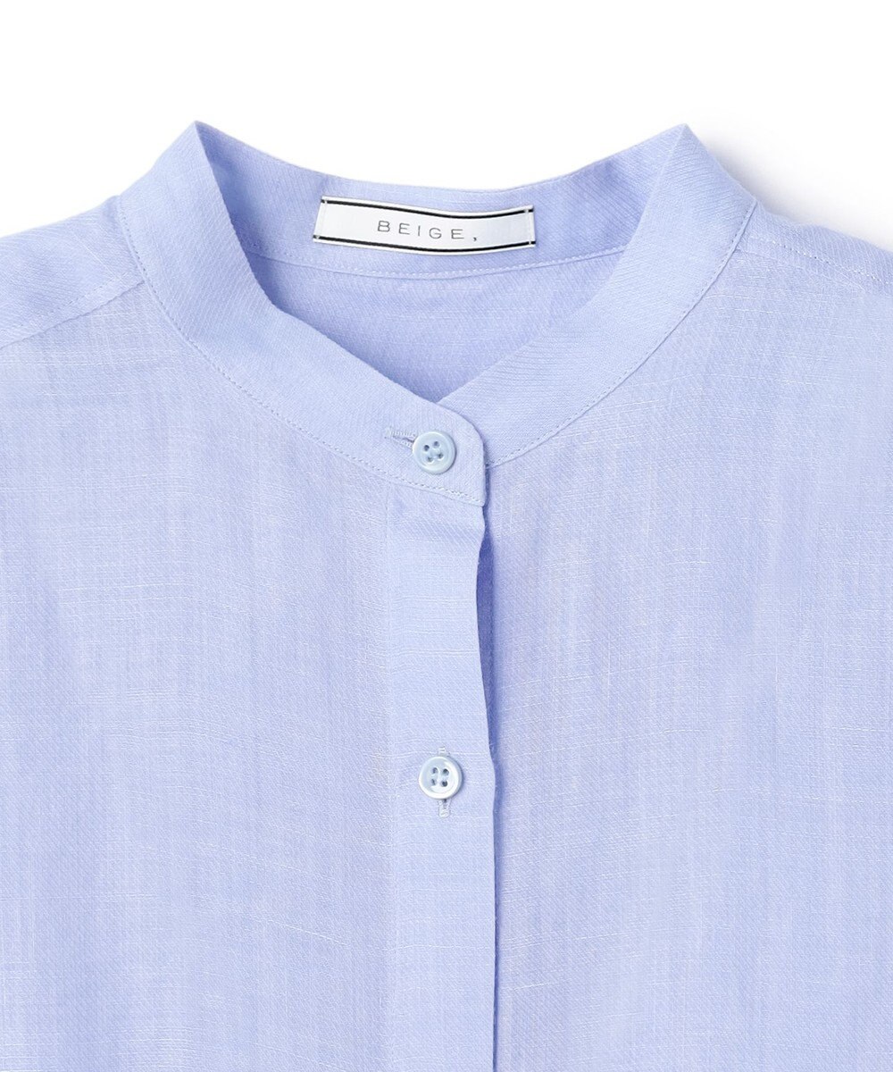 BEIGE， HALITE / リネンシアー オーバーサイズシャツ 