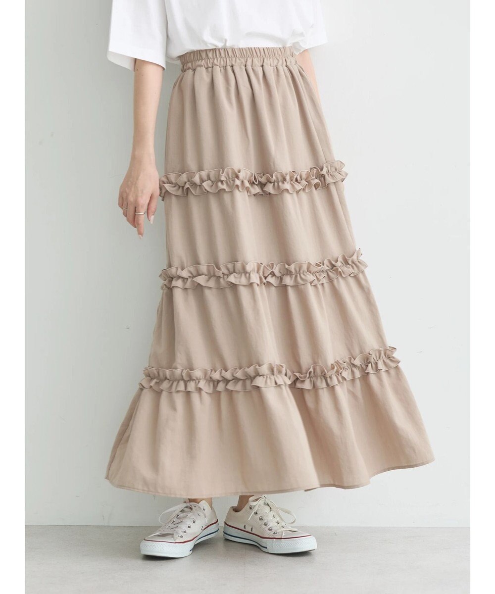 earth music&ecology ミニフリルボリュームスカート 