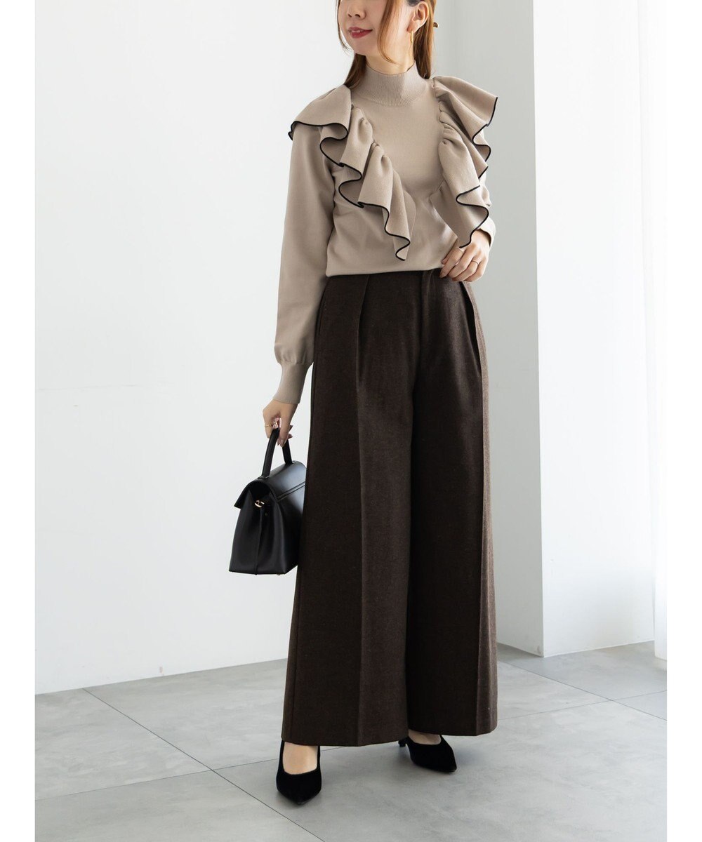 Te chichi ラッフルフリルニット 