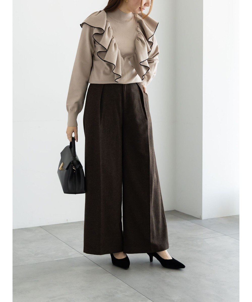 Te chichi ラッフルフリルニット 