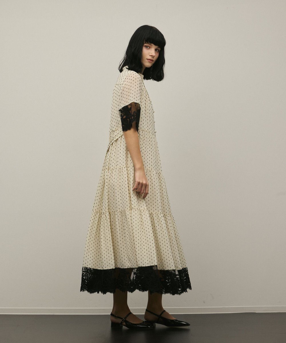 GRACE CONTINENTAL カフタンシフォンワンピース 