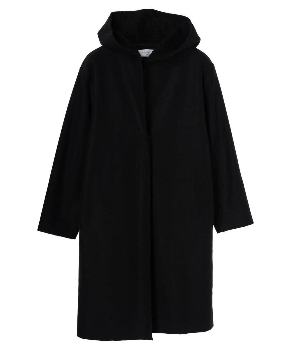 Green Parks フード付き裏ボアロングコーディガン 