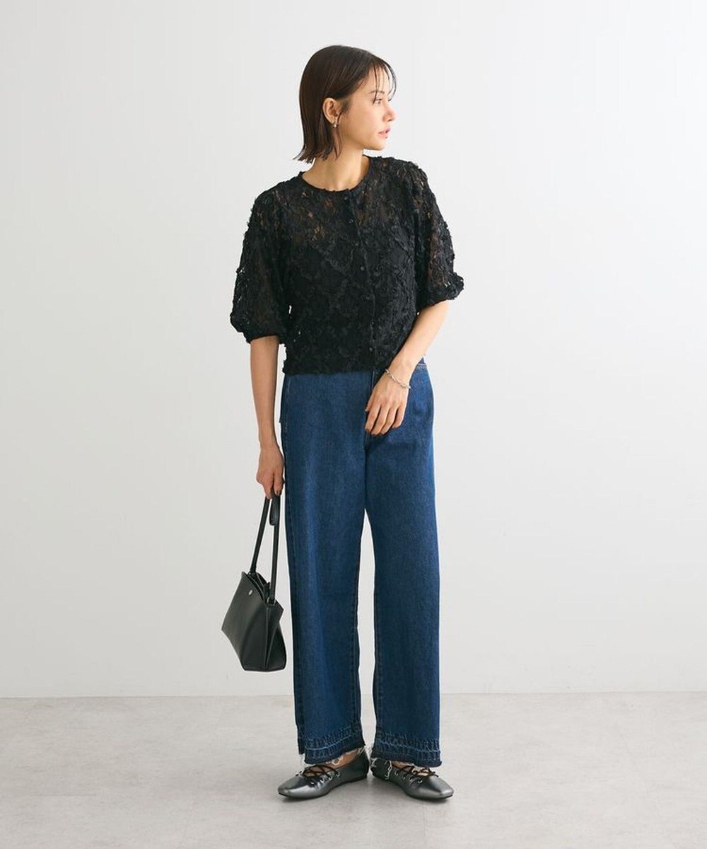 Green Parks ・SUGAR SPOON フラワーレースカーディガン 