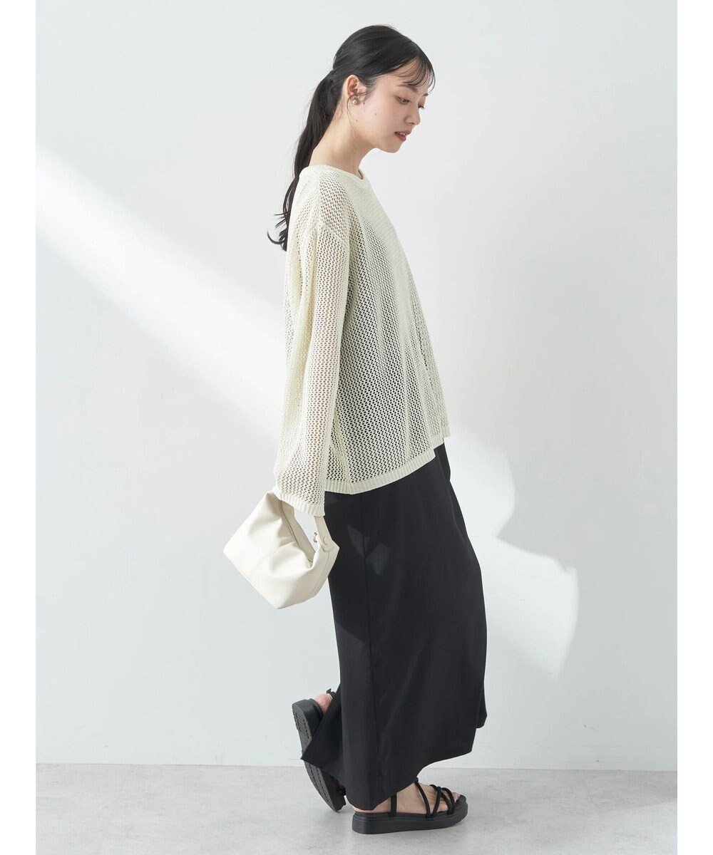 earth music&ecology ラメメッシュプルオーバー 