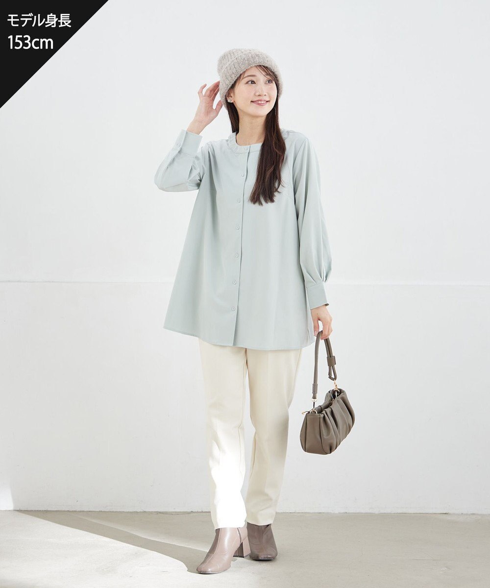 Tiaclasse L 【安田美沙子さん着用・洗える】T/R両面起毛ストレッチパンツ 