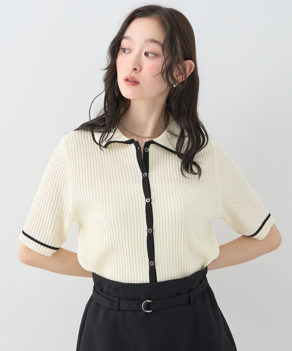 earth music&ecology 【予約】リブニットカーディガン 