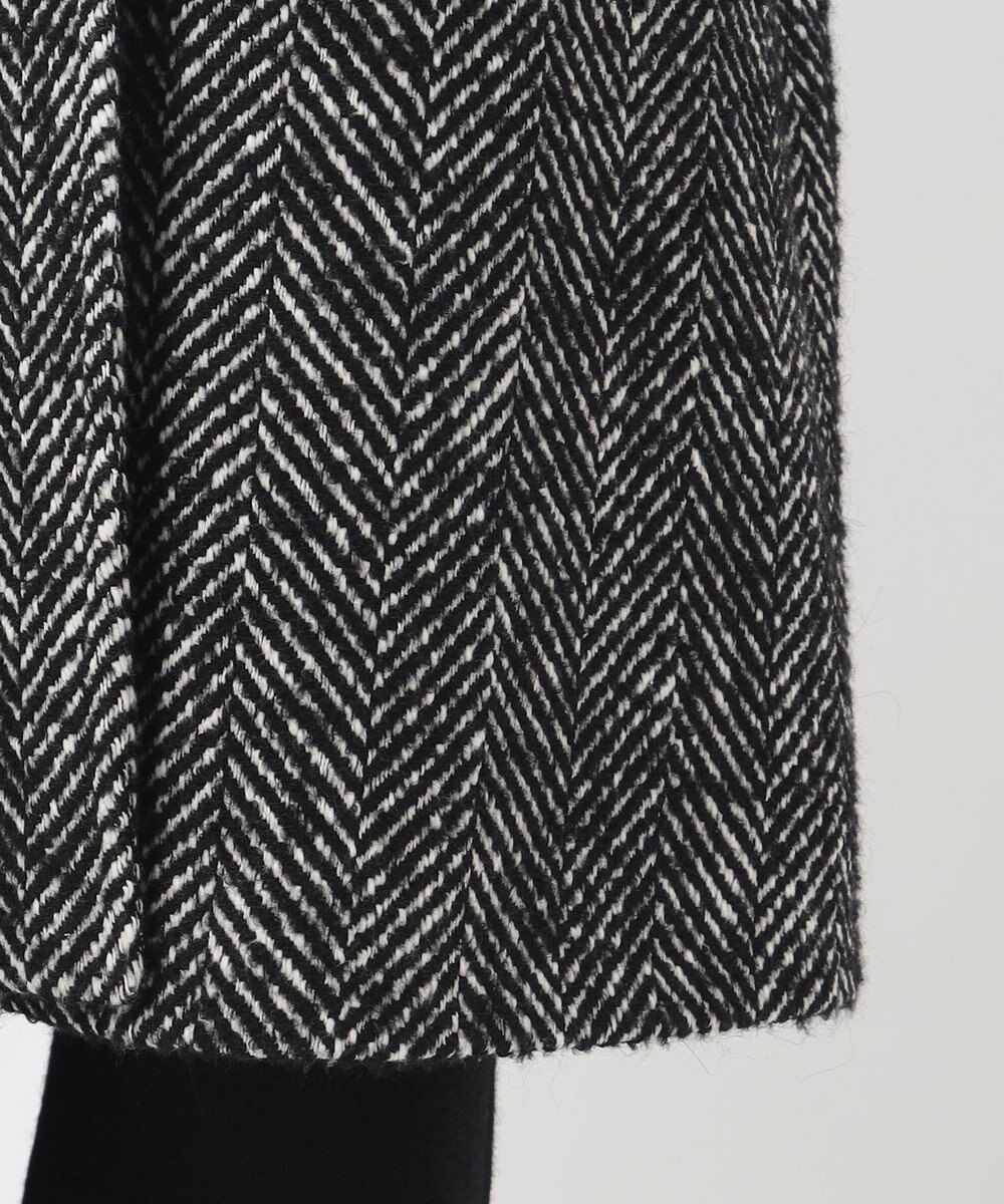 23区 L 【エステータ】ヘリンボーンツイード ガウンコート 