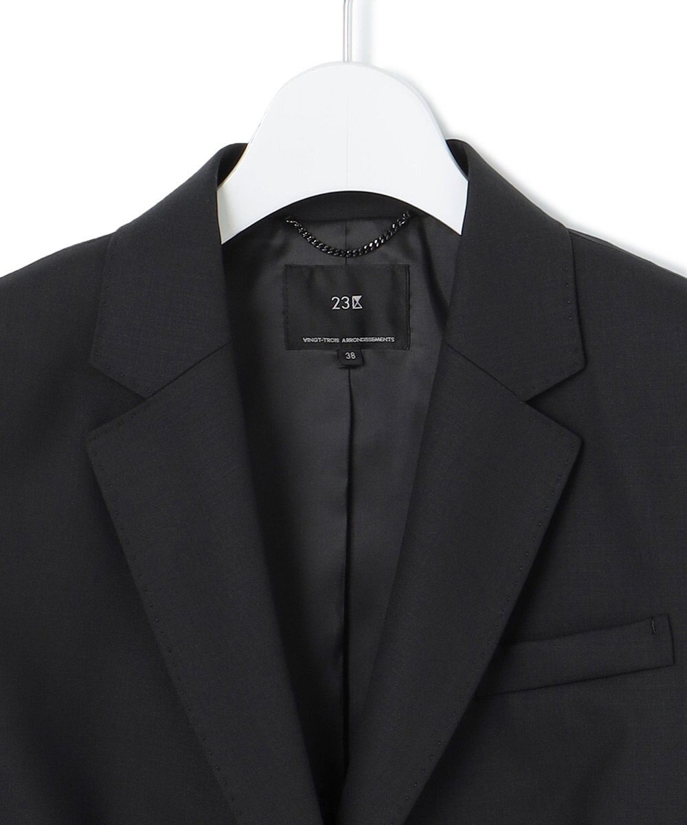 23区 【セットアップ対応】ラフィーネウール 二つ釦 ジャケット 