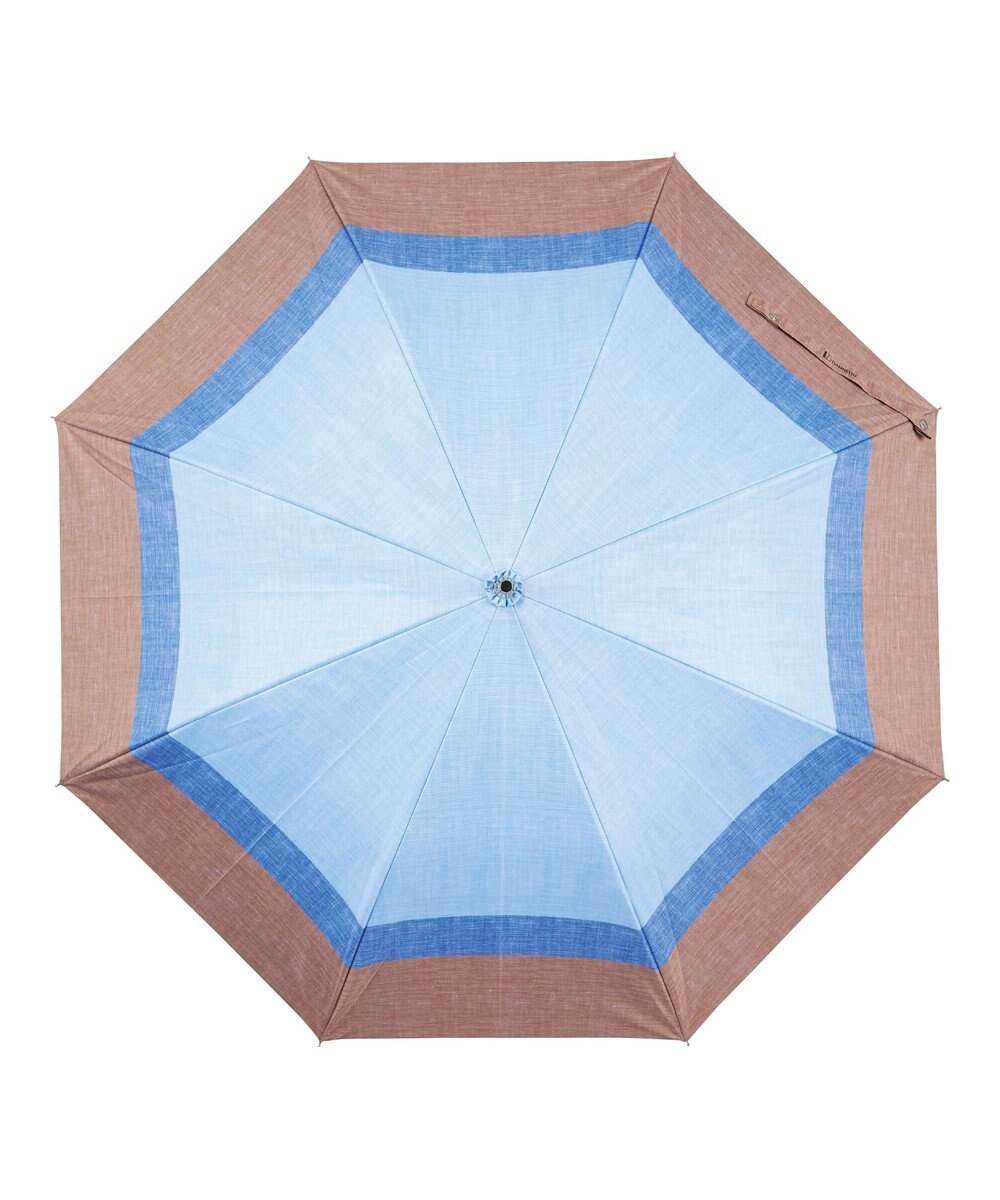 MOONBAT 断熱パラソル 二階建て 晴雨兼用 テクスチャー3ボーダー 日傘 遮熱 遮光 UV 