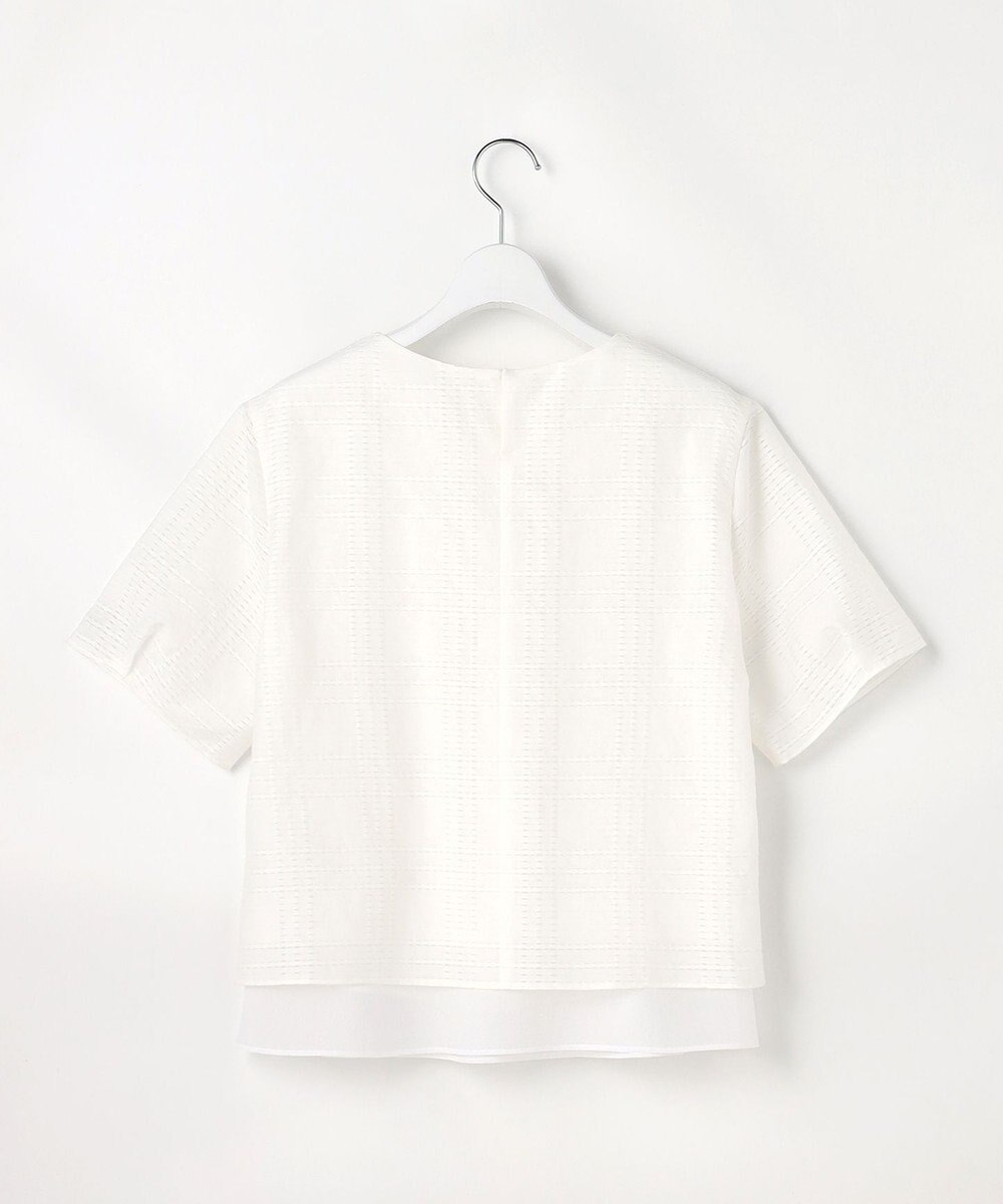 J.PRESS LADIES レーシーチェック クルーネック カットソー 