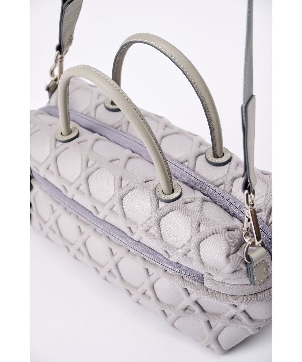 MIYABIYA 【撥水加工】篭目大柄エンボスボンディングミニボストン 