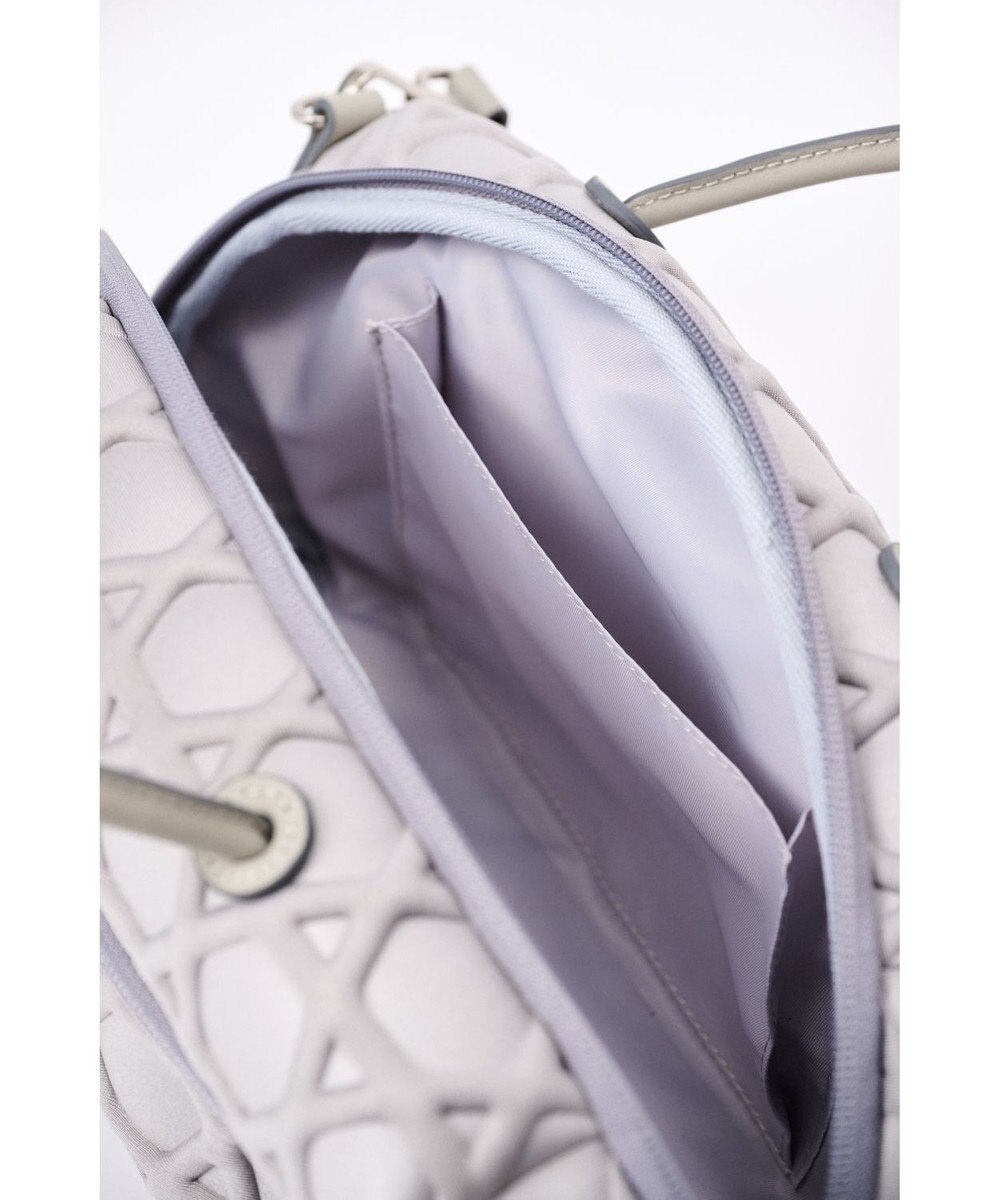 MIYABIYA 【撥水加工】篭目大柄エンボスボンディングミニボストン 