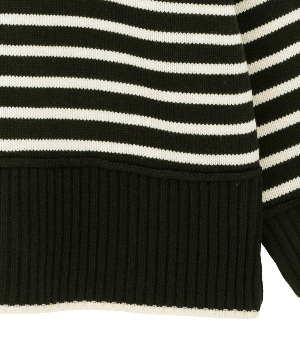 earth music&ecology 【毛玉防止 / 洗濯機洗い可】アンチピリングモックネックバックスリットニット 