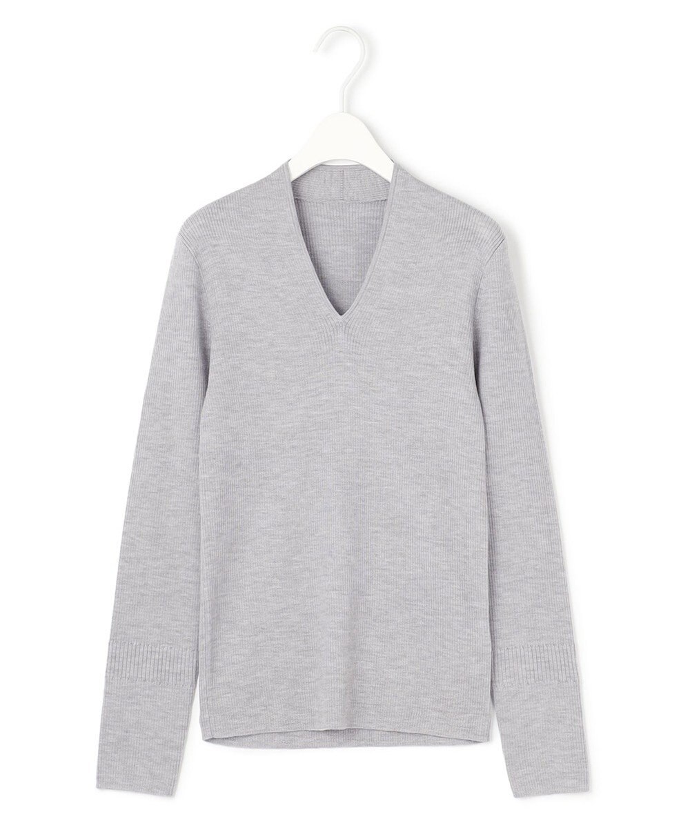 ICB 【洗える】エクストラファインメリノ Vネックプルオーバー 