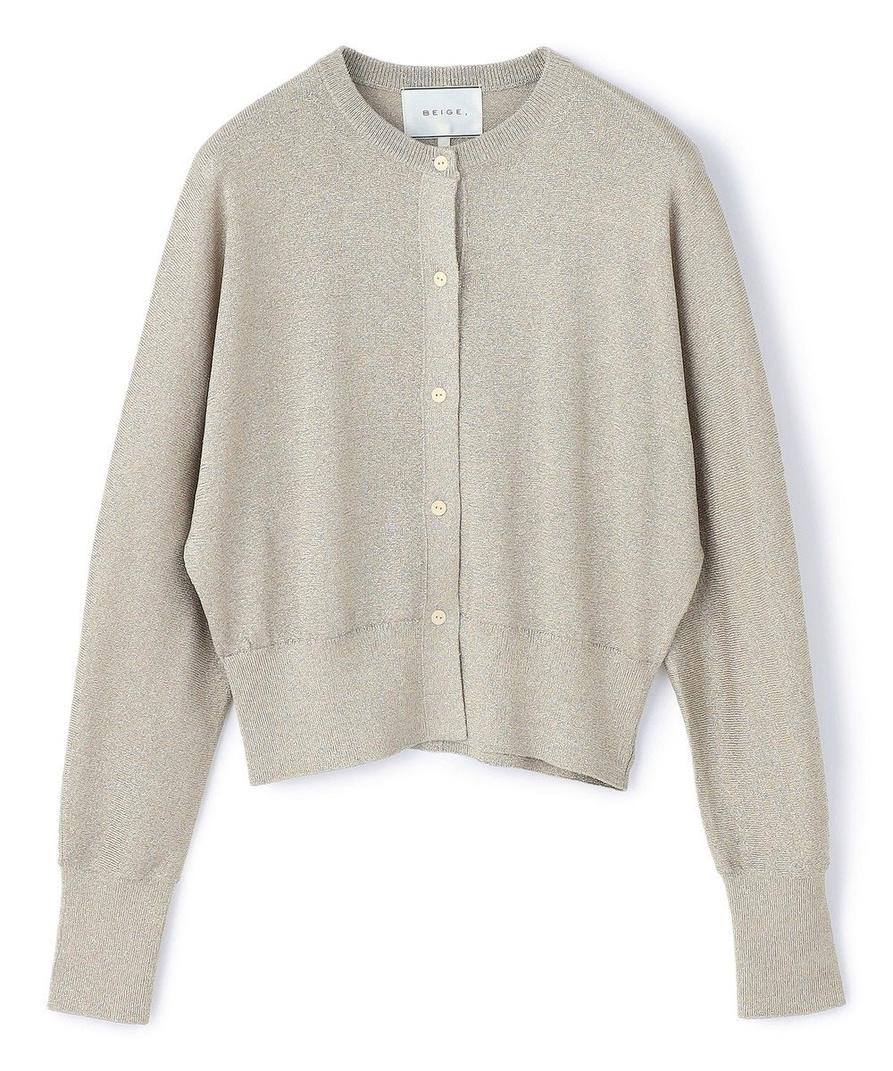 BEIGE， SMITHONITE / リュクスグリッター ドルマンカーディガン 