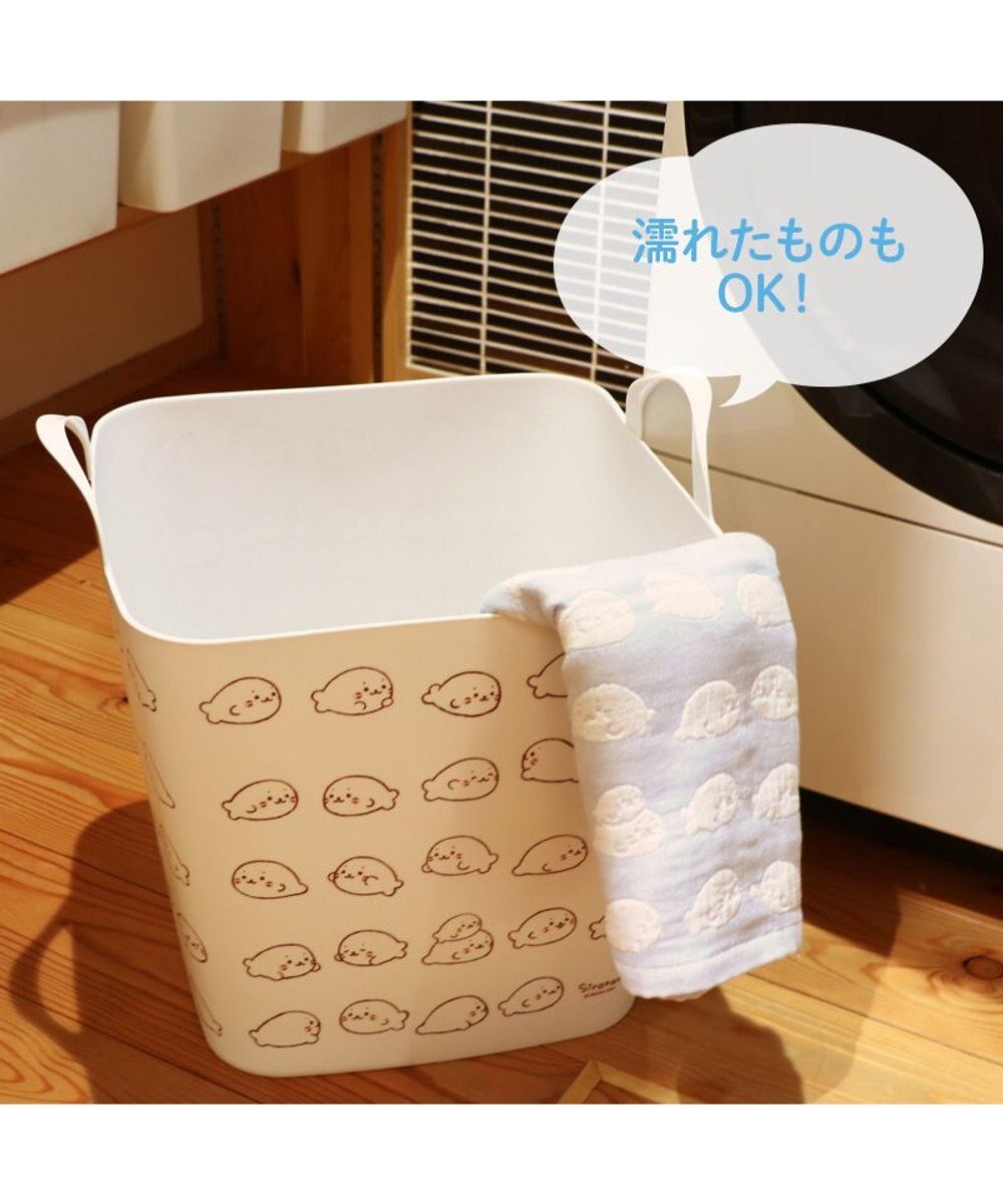 Mother garden しろたん いっぱい柄 マルチバスケット 