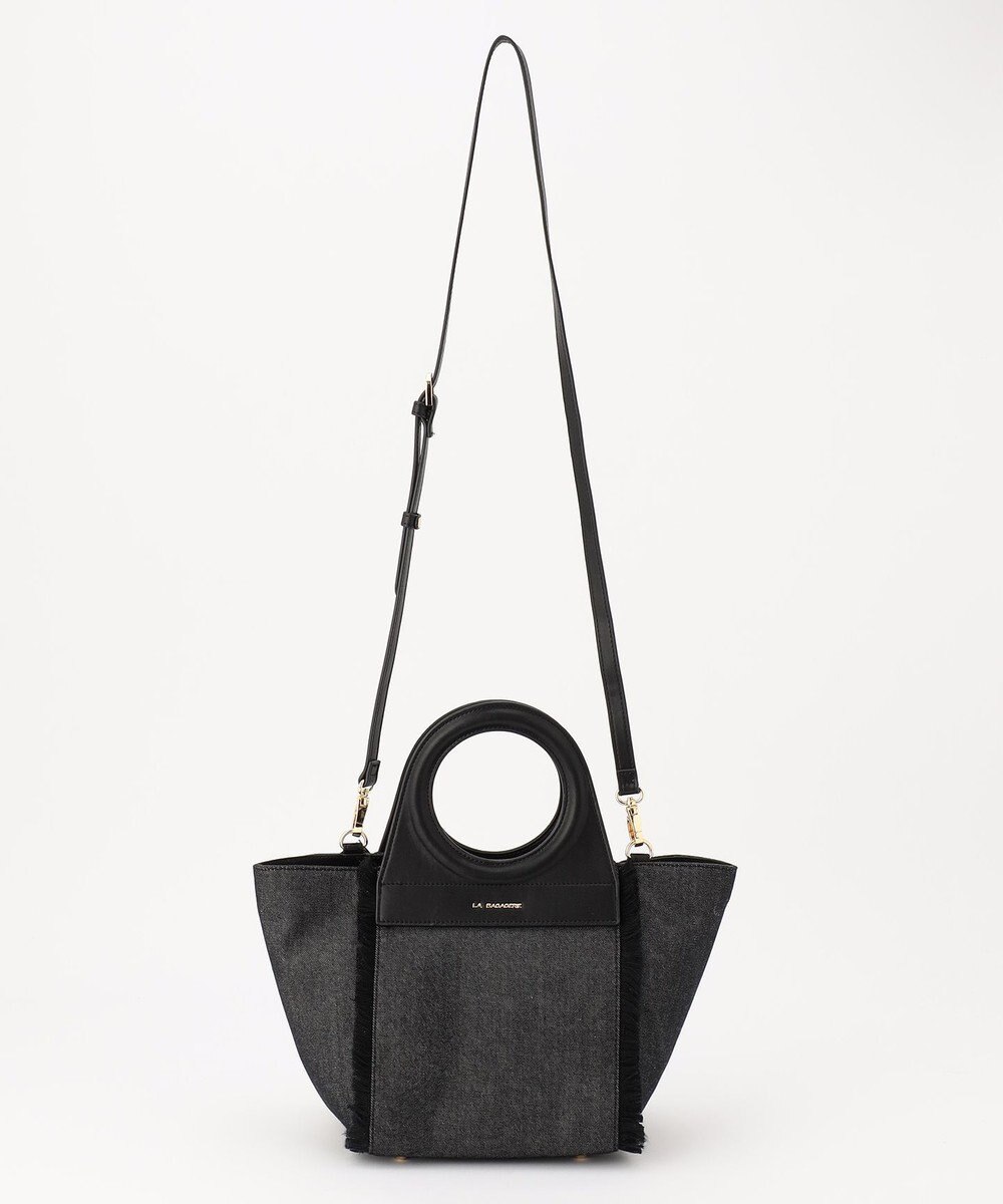 LA BAGAGERIE フリンジデニムバッグ Sサイズ 