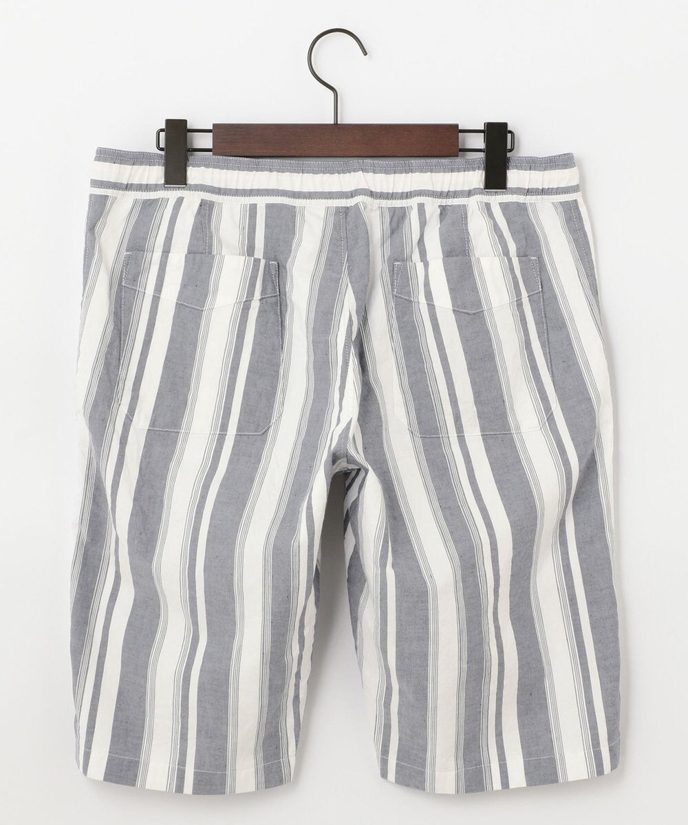 JOSEPH ABBOUD MOUNTAIN 【SPACE／UNISEX】JOE COTTONワイドストライプ ハーフパンツ 