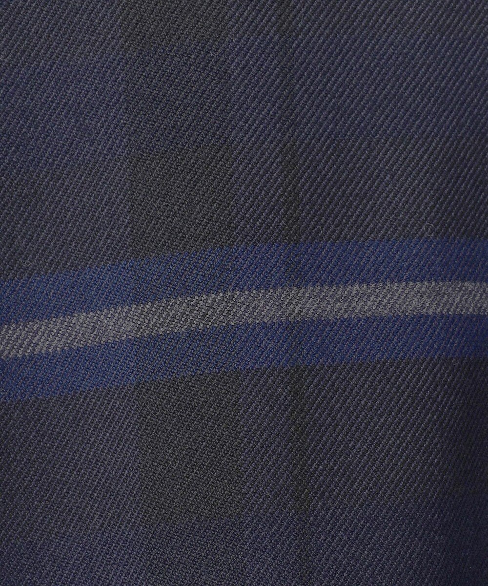 J.PRESS LADIES L 【洗える】テトロンレーヨン/ウール milledタータン ワンピース 