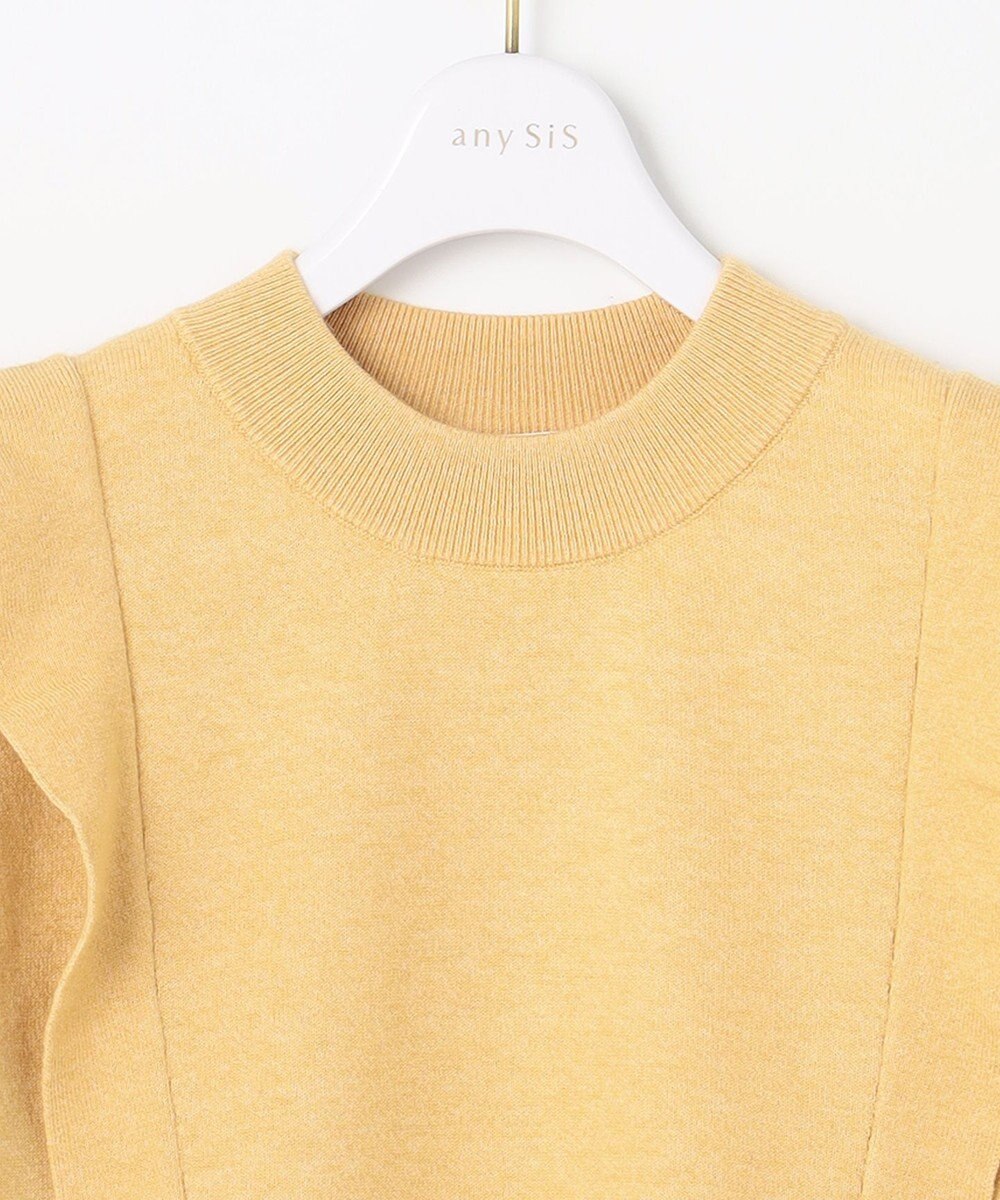 ANY SIS 【洗える】袖フレアーレイヤード ニット 