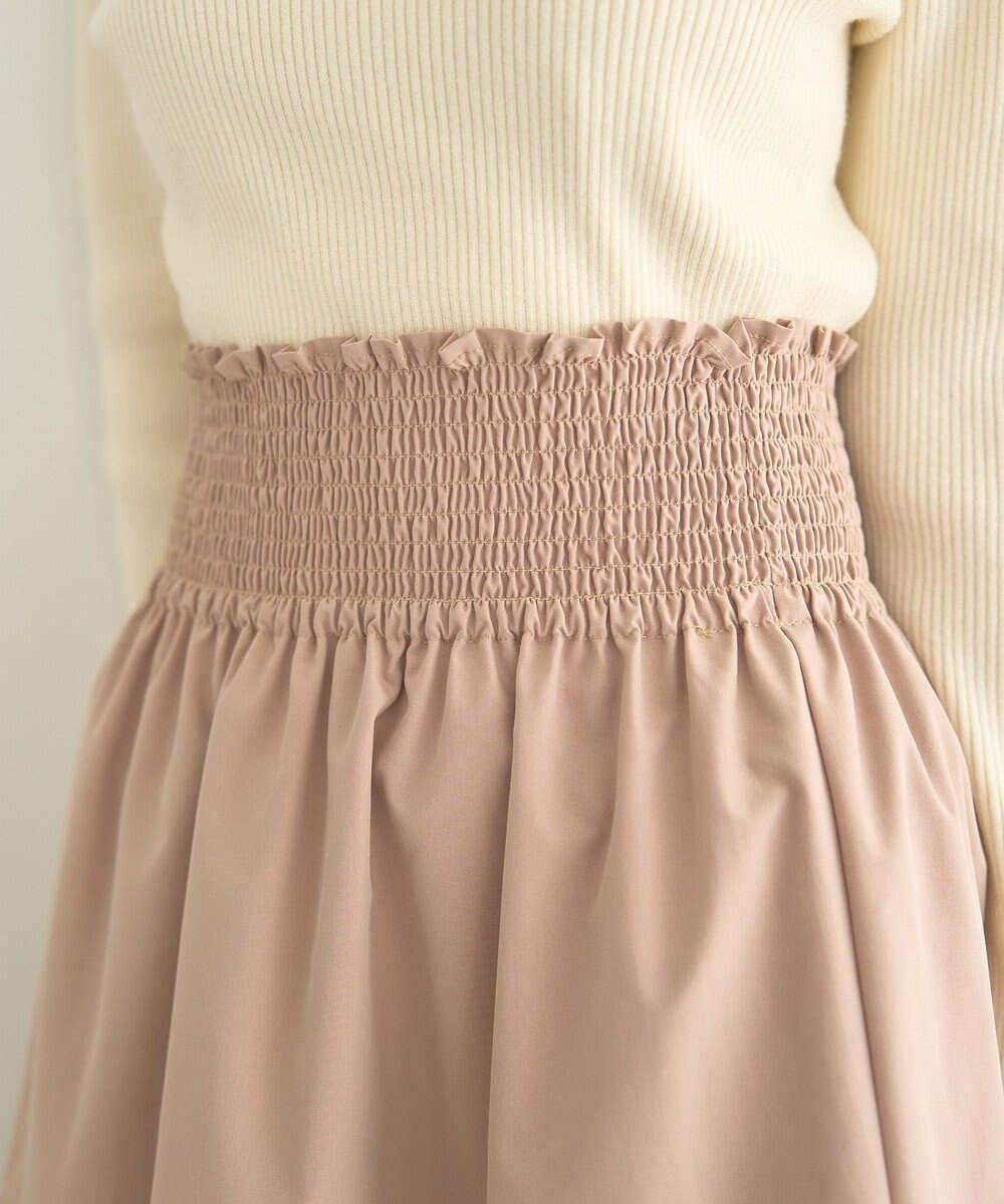 earth music&ecology ウエストシャーリングティアードスカート 