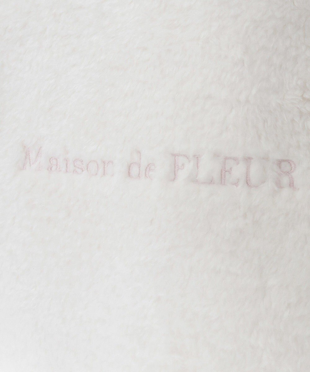Maison de FLEUR スカーフ付きボア2WayMトートバッグ 