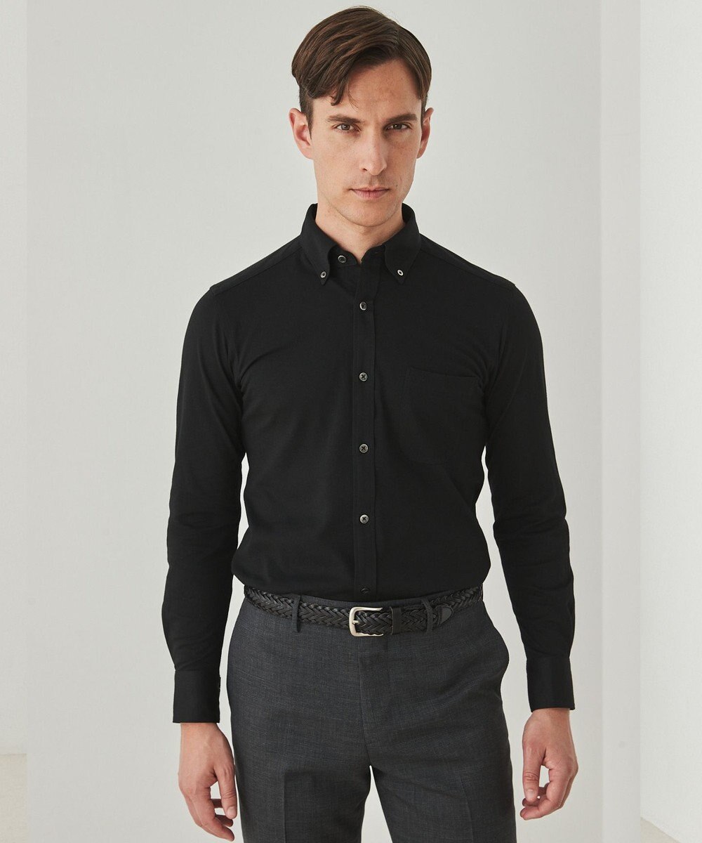 GOTAIRIKU 胸ポケット付にアップデート【吸水速乾/ストレッチ】クールマックス鹿の子 ビズシャツ_ボタンダウン 